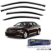 Resim Skoda Superb Niken Kromlu Cam Rüzgarlığı 4lü Set 2015 ve Üstü 