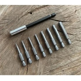 Resim Rico Mıknatıslı Alyan Seti 10CM Bits Uzatma Alyan Uç Takımı 1,5mm 9pcs 