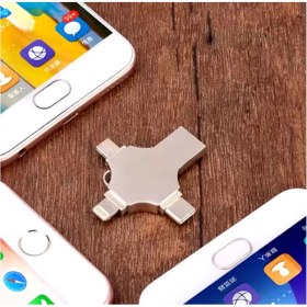 Resim Marsilyan Otg 4in1 Cep Telefonu Çok Fonksiyonlu USB Flash Bellek 64 GB Type-C, Micro Sd ve Kart Okuyucu 