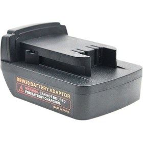 Resim Dewalt Dcb200 Dcb205 Li-ıon Pil İçin Pil Adaptörü - Milwaukee M18 Pil Adaptörü Akım Dönüştürücü - Siyah 