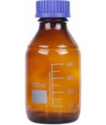 Resim Borox Amber Cam Şişe 500 ML Vida Kapaklı Boş Numune Şişesi 