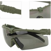 Resim Vkemall Askeri Mühimmat Güneş Gözlüğü - Çöl Korumalı, Çarpma Dayanıklı, Asker Ve Cs Sporları İçin Yeşil Tactical Gözlük Haki 