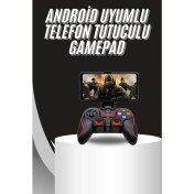 Resim Kablosuz Oyun Kolu Bluetooth Joystick Gamepad Android Uyumlu 