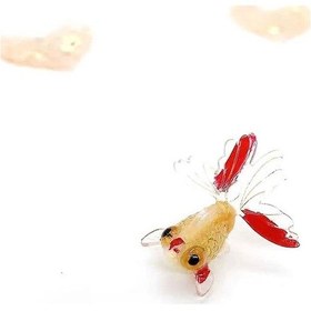 Resim Ev Dekorasyonu Mini Peri Bahçesi Akrilik Minyatür Dekorasyon Altın Balık Süs Figürleri - Q36color 2 