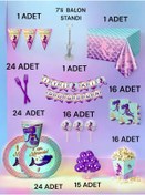 Resim 24 Kişilik Deniz Kızı Temalı 2xl Paket - Doğum Günü Parti Ve Eğlenceli Etkinlikler 7 
