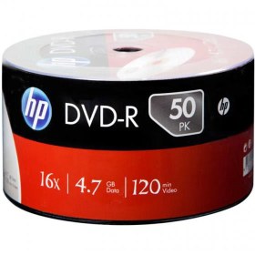 Resim Hp DVD-R 4,7gb-120min 16x 50 li Shrink 