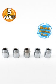 Resim Miraç Miraç Krom Paslanmaz Musluk Uzatma 2 Cm (5 Adet) 