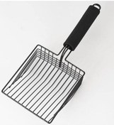 Resim Qingmipy Metal Kedi Kumu Küreği - Yapışmaz Yüzey & Uzun Sap İle Pratik Temizlik 