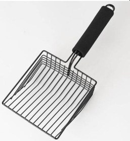 Resim Qingmipy Metal Kedi Kumu Küreği - Yapışmaz Yüzey & Uzun Sap İle Pratik Temizlik 