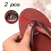 Resim 2'li Paket Silikon Terlik Tutma Pedleri - Cinsiyetsiz, Yumuşak ve Rahat Terlik İçler, Artırılmış Stabilite ve Destek için, Kemer ve Kabarcıkları Azaltır, Düz Yüzeylere Kolayca Takılabilir 