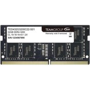 Resim Team Elite 32GB (1x32GB) 3200MHz CL 22 DDR4 Notebook SODIMM Ram (TED432G3200C22-S01) Orjinal - Faturalı - Garantili Ürünler - Hızlı Gönderim