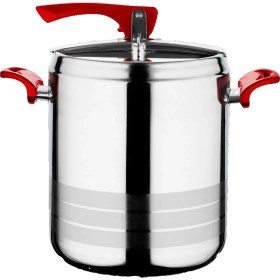 Resim Ulutaş 12 Lt Düdüklü Tencere Kırmızı Kulp 