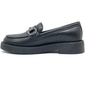 Resim Greyder 72133 Zn Urban Deri Comfort Casual Oxford Kadın Ayakkabı SİYAH 