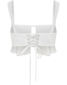 Resim White Dehlia Top - L 