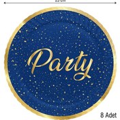 Resim Roll Up Karton Tabak Parti Zamanı Lacivert 