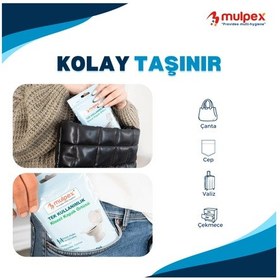 Resim Mulpex Tek Kullanımlık Suda Çözünür Klozet Kapak Örtüsü 10 x 10'lu 