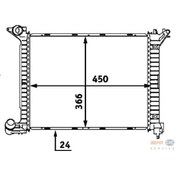 Resim BEHR 8MK376718341 Su Radyatörü 450×366×24 R50 R53 03- 1Nd 