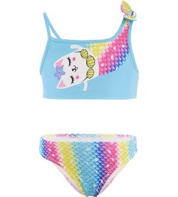 Resim Denokids Deniz Kedisi Kız Çocuk Bikini Çok Renkli 