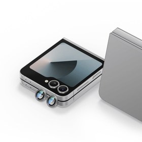 Resim Galaxy Z Flip 6 CaseWorld Alloy Serisi Oleofobik Anti Reflective Kamera Lens Koruyucu - Siyah 