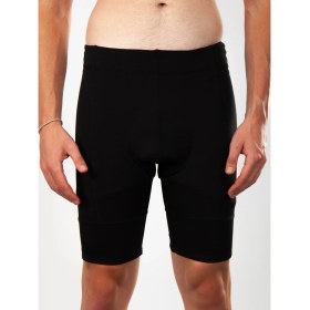 Resim Siyah, Airmesh Pedli Askısız Kısa Bisiklet Taytı 