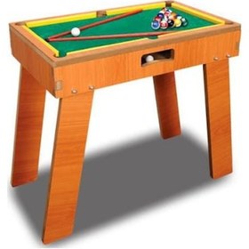 Resim Ahşap Büyük Boy Ayaklı Bilardo Oyun Seti 