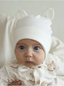 Resim Little Star Bebekler İçin Bornoz, Yenidoğanlar İçin Şapka 41469016 Sütlü 