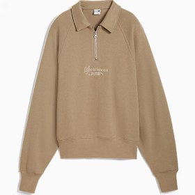 Resim CLASSICS+ Kadın Yarım Fermuar Polo Yaka Tişört 