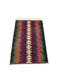 Resim Kilim Antik El Dokuma Yün Şal Model Afyon Emirdağ Kilimi 0137 - Yeni - Çok Renkli 