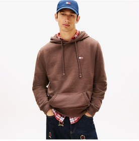 Resim Tommy Hilfiger Jeans Regular Badge Erkek Kahverengi Sweatshirt Dm0dm22666 