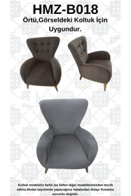 Resim Akbal Home İtalyan Nubuk HMZ-B018 Kalıp Berjer Koltuk Örtüsü 