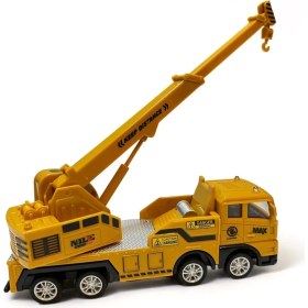 Resim Berattoys 17 cm Oyuncak Kamyon Kırılmaz Oyuncak Vinç Çekici Oyuncak Iş Araçları Sürtmeli Iş Makinası 