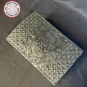 Resim Hülya 6683 8868 El Yapımı Alüminyum Folyo Kaplama Dekoratif Saklama Takı Kutusu 