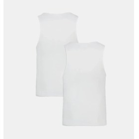Resim Under Armour Erkek Ua Performance Cotton Atlet 2'li Paket Beyaz 6007622-100 Nefes Alabilir Kumaş 