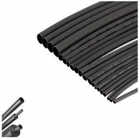Resim Isı ile Daralan Makaron Siyah Kalınlık 10 MM 1 M ı 