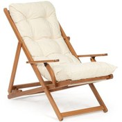 Resim Kl Bahçe Monaco Minderli Şezlong Kahverengi 