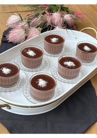 Resim Tabaklı Kase Sunum Seti Şeffaf 