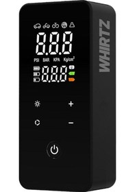 Resim Whirtz 150 Psı Taşınabilir Şarjlı Hava Pompası – Dijital Ekranlı, Led Işıklı, Powerbank 