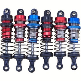 Resim 2 Adet Premium Alüminyum Alaşımlı Hidrolik Şok Emiciler - MJX Hyper Go, Wltoys ve Daha Fazla RC Arabalar için Uygun 