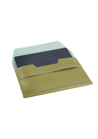 Resim Apple Uyumlu MacBook Air-pro M1-m2-m3-m4 Hakiki Deri Kılıf Açık Yeşil 