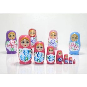Resim 7'li Ahşap Matruşka ALK1202 