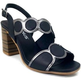 Resim Venüs 2108513 Günlük Hakiki Deri Bayan Sandalet-siyah Siyah 