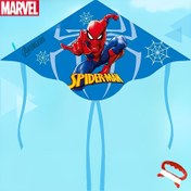 Resim 1 Adet MARVEL Örümcek Adam Uçurtma - Çift Kuyruk Tasarımı, Hafif ve Kolay Uçuşan, 50m Hat ile & 1.2m Kıvrık Kenarlı - Plaj, Park için Canlı Süper Kahraman Renkleri, Şükran Günü Hediyeleri (Resmi Lisanslı), Bayramlık Hediye | Kelebek Şekilli Uçurtma | Dayanıklı Uçan Uçurtma 