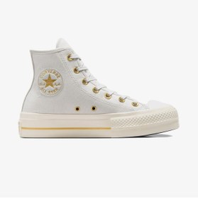Resim Converse Chuck Taylor All Star Lift Kadın Gri Platform Sneaker 