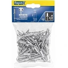Resim Rapid 5000380 Perçin Ø4.8X10MM Alüminyum 100 Adet 