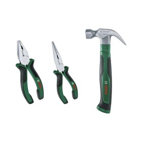 Resim Bosch Pense Seti 2 Parça (Kargaburun 180 ve Pense 180) + Bosch Orta Çatal Ağızlı Çekiç 