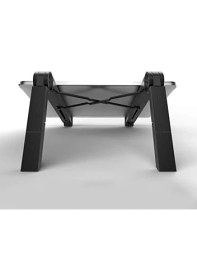 Resim Laptop Standı Yükseltici Katlanabilir 3 Kademe Abs Hafif Taşınabilir Notebook MacBook Tablet iPad Uyumlu Kaymaz Silikon Ayaklı Ergonomik Masaüstü Stand Siyah 