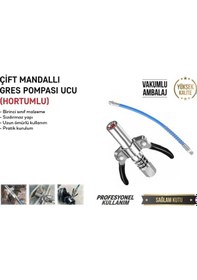 Resim Çıft Mandallı Gres Pompa Ucu Hortumlu 