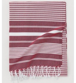 Resim Peştemal%100 Pamuk Banyo Havlusu Bordo Diğer 