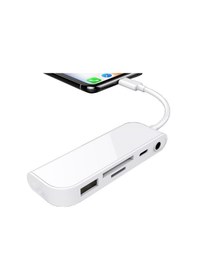 Resim Concord Lightning To Usb/Kart Okuyucu/Şarj/3.5Mm Aux Dönüştürücü 