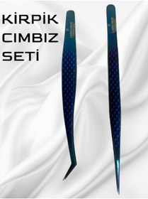 Resim Genel Markalar Mavi Ipek Kirpik Cımbız Set Paslanmaz Çelik Hafif Gövdeli Tam Kapanan Wolume Cımbız 